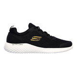 Tenis Running Skechers Bounder - Negro - Blanco