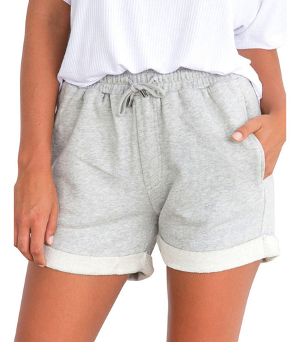 Pantalones Cortos Holgados Para Mujer, Playa, Niña, Cintura