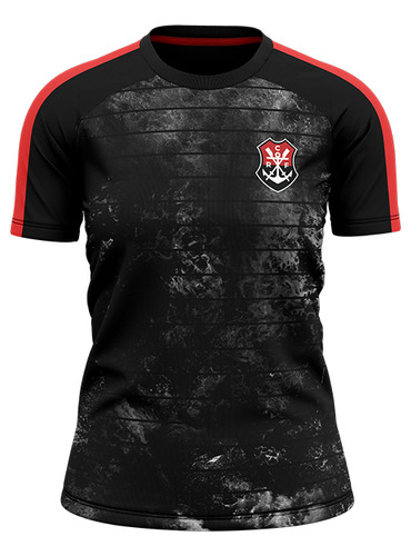 Camisa Braziline Flamengo Vein Feminino - Preto