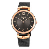 Reloj Tous S-mesh Bicolor Acero Ip Rosado/ip Negro