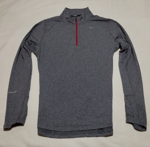 Sudadera Nike Running Dri Fit Talla M Mediana Color Gris 