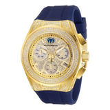 Reloj Dorado Moderno Technomarine Tm-118108 Cruise Pave Uni