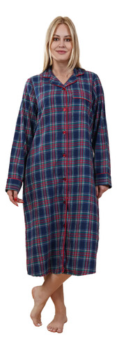 Bata Dama Franela 100% Algodón Invierno Calientita Y Comoda