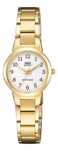 Reloj Q&q Qyq Qa43j004y Acero Dorado Mujer + Estuche 