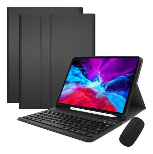 Set Funda Con Teclado Y Mouse Para iPad 7/8/9 10.2 11pro