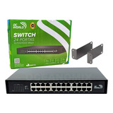 Switch Gigabit 24 Portas 10/100/1000 Mbps P/rack De Telecom