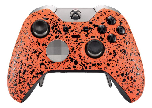 Carcasa Para Control Xbox One Elite Color Naranja Texturizad