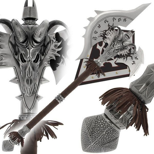 Machado Decorativo Medieval Gigante  Aço Inox Shadowmourne