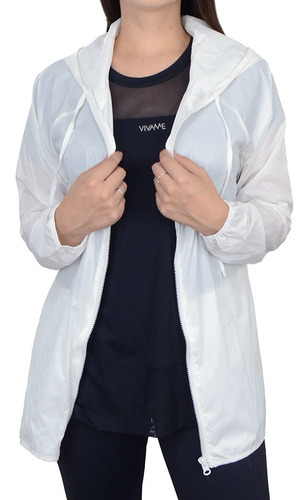 Jaqueta Feminina Vivame Corta Vento Parka Pulse Branco - 941