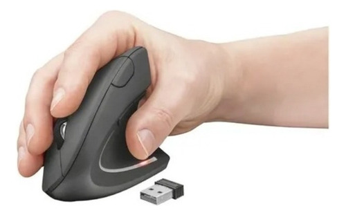 Mouse Vertical Ergonómico Inalámbrico Negro