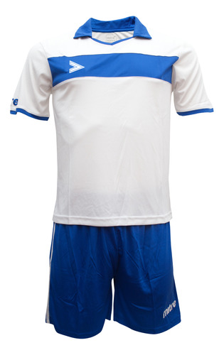 Uniforme Fútbol Mitre London Delta Eco Adulto Blanco-azulino