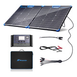 Nicesolar Kit De Panel Solar Portatil De 100 W, Plegable Bif