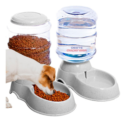 Kit Comedero Bebedero Automatico Gato Perro Alimento Agua