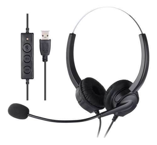 Auricular Headset Usb C/microfono Pc Notebook Hp Dell Lenovo