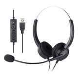 Auricular Headset Usb C/microfono Pc Notebook Call Center