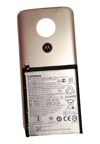 Tapa Trasera Motorola G6 Play Moto E6 Más Pila 