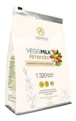 Veggimilk Alemendra 1320gr. Leche(bebida) Vegana - Aquasolar