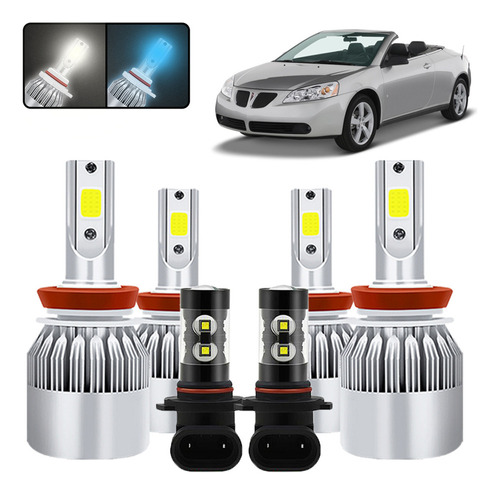 Kit De Focos Led H9 H11 Para Pontiac G6 2005 2006 2007