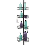 Zenna Home Tension Pole Shower Caddy, 4 Estantes De Cesta Pa