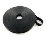 Velcro Doble Faz 20 Mts X 2cm Ancho. Amarra Cables Color Negro