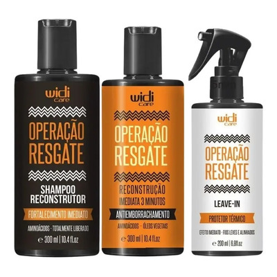 Kit Widi Care Operação Resgate Shampoo + Mascara + Leave-in | Frete grátis