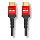 Cable Hdmi 8k 3 Metros Reforzado Ps4 4320p Ultra Hd 48gbps