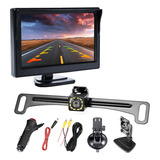 Camara De Reversa 12 Led Rca Pantalla Monitor 5 PuLG 10m