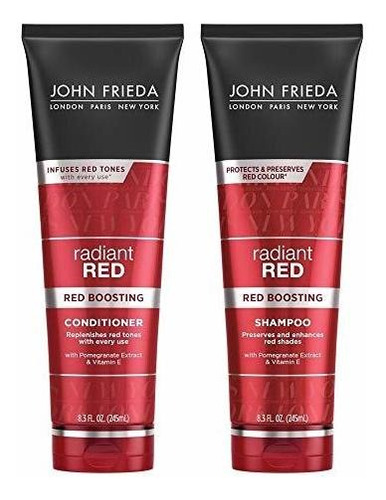 John Frieda Radiant Color Rojo Proteger, Duo Establece Champ