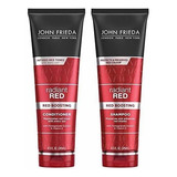 John Frieda Radiant Color Rojo Proteger, Duo Establece Champ