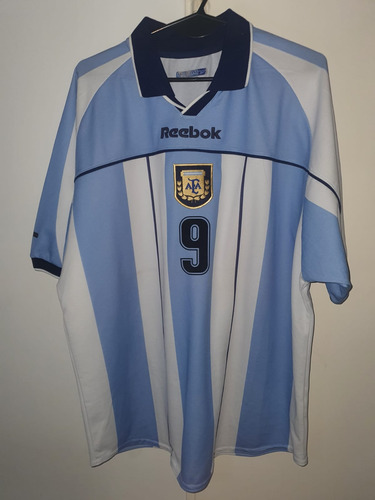 Camiseta Seleccion Argentina Reebok 2001 Titular 9 Batistuta