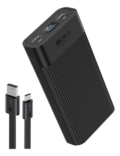 Power Bank 20000mah Bateria Portatil Con 2 Puertos De Usb Pantalla Led 1hora Gar117