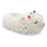 Pantufla Peluche Oveja Peluda Infantil Suela Goma Nena