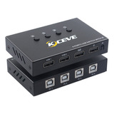 Switcher Sharing Kvm.control, Conmutador Selector Usb De 4 P