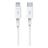 Cabo Usb Tipo-c Para Lightning 8 Pinos 3a 20w 1 Metro Branco