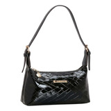 Bolsa Chenson Feminina Pequena Ombro 3483948 Verniz Cor Preto