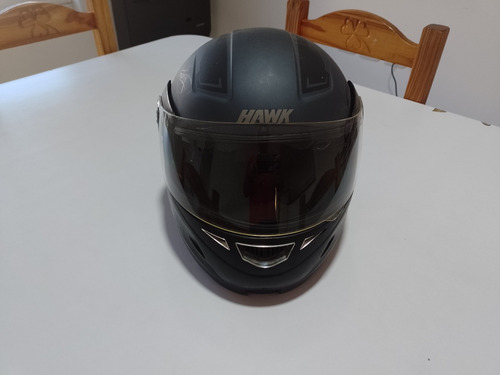 Casco Moto Rebatible Oscuro Hawk Rs5