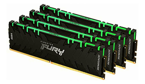 Kingston Fury Renegade Rgb 64gb Kit (4x16gb) 3600mhz Ddr4