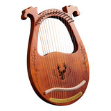 Lira Lyre Harp Wooden.key Picks Wrench Harp, 16 Cuerdas, 3 U