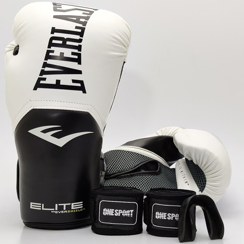 Kit Everlast Pro Style Elite V2 Luva + Bandagem + Bucal