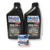 Kit Óleo Mobil 20w 50 Mineral Filtro Óleo  Tmac Twister 250 