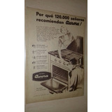 P672 Clipping Publicidad Cocinas Aurora Año 1954