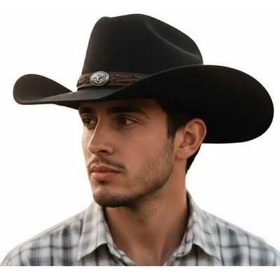 Sombrero Unisex Texana Vaquero Resistente Y Versatil De Moda Color Chihuahua 251 Negro Talla G | Meses sin interés