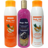 Magic Hair Kit Anticaída Shampo, Acondicionador Y Nocturno