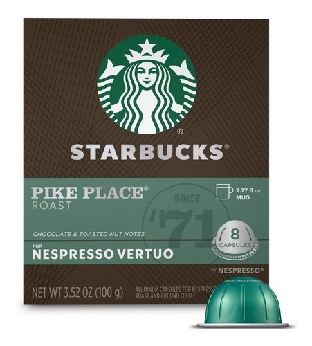 Starbucks Capsulas Nespresso - Vertuo - Pike Place Roast