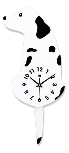 Adorable Reloj De Pared Con Forma De Perro Con Pantalla De T