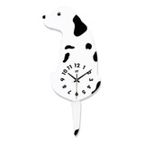 Adorable Reloj De Pared Con Forma De Perro Con Pantalla De T