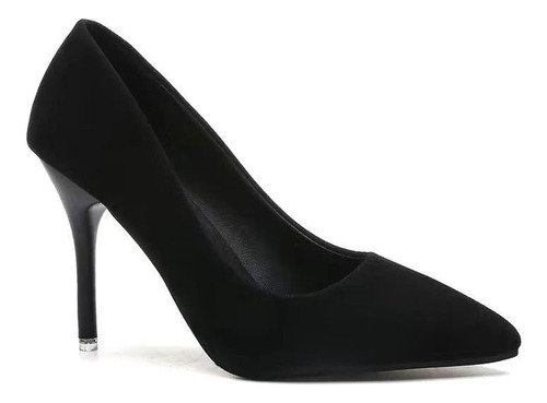 Zapatos De Tacón De Mujer Negros Y Elegantes