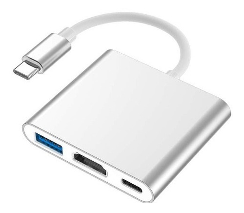 Adaptador Hub Usb C Con 3 Puertos A: Usb 3.0 / Hdmi / Usb C