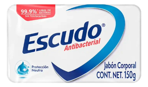 Jabon En Barra Escudo Antibacterial Proteccion Neutra 150 Gr
