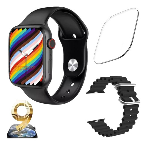 Relógio Smartwatch W29 Max Series 9 + Pulseira E Película Cor Da Pulseira Relógio Preto Pulseira Preto